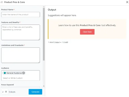 rank math content AI Product pros and cons