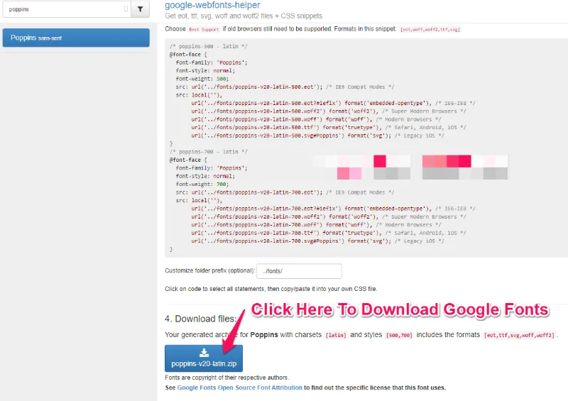 Host Google Font Locally_4