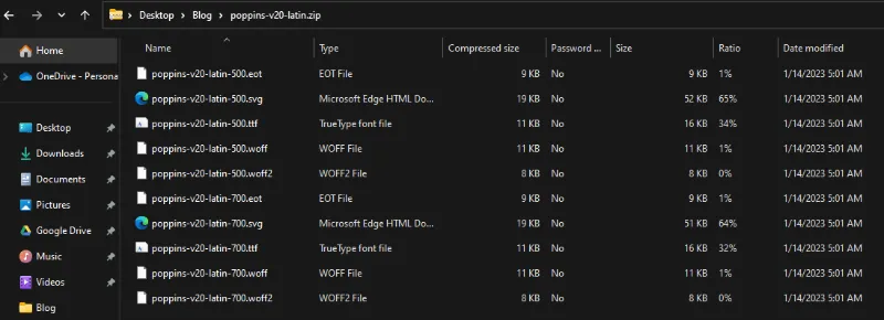 Host Google Font Locally_5