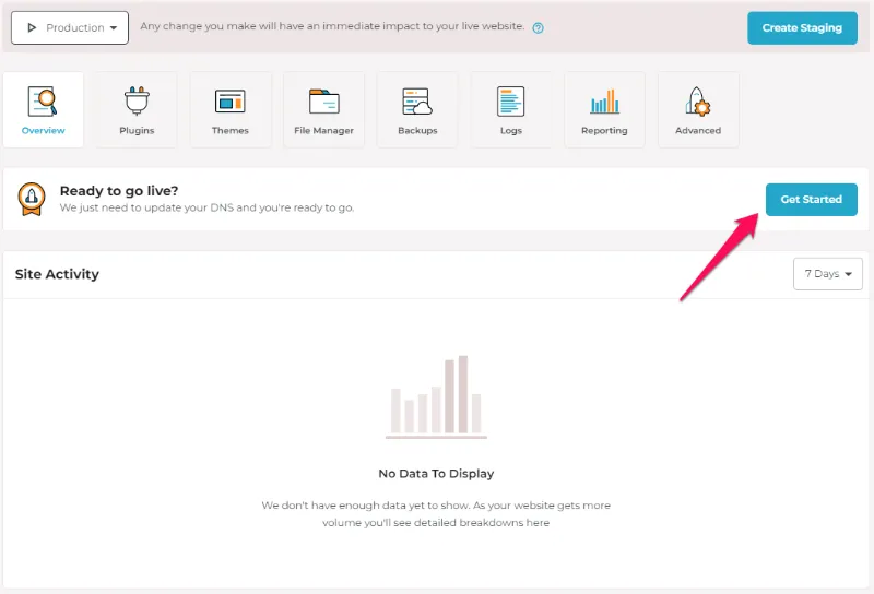 How to go live in Rocket.net