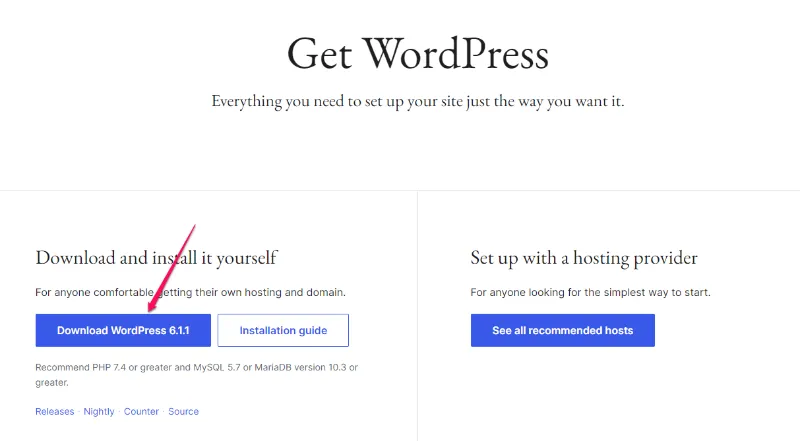How to install WordPress