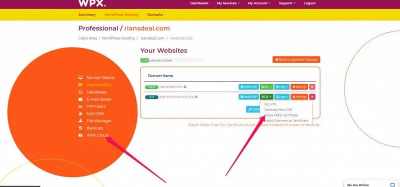 How to install a website in WPX_1