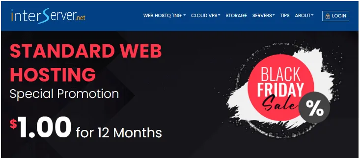 Interserver Black Friday Deal Pricing
