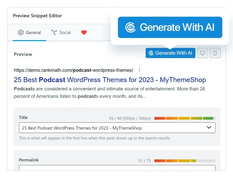 Rank Math Content AI