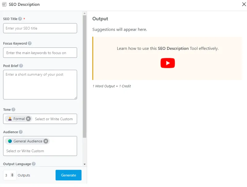 Rank Math Content AI