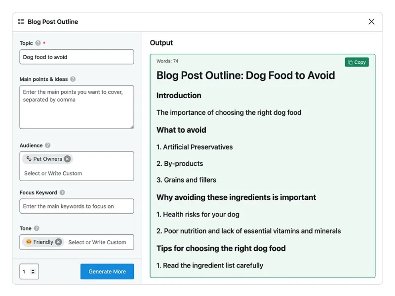 Rank Math Content AI