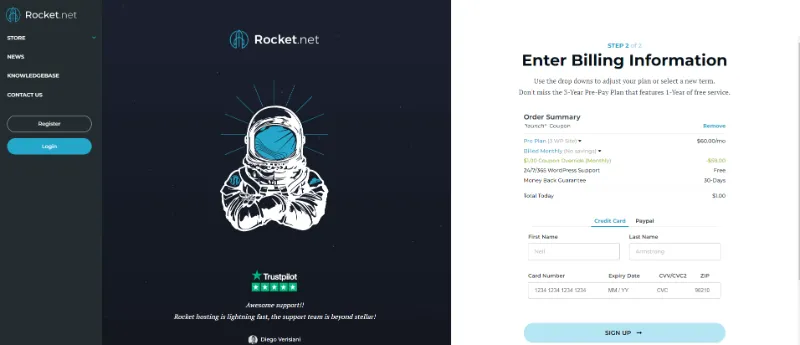 Rocket.Net Billing Information