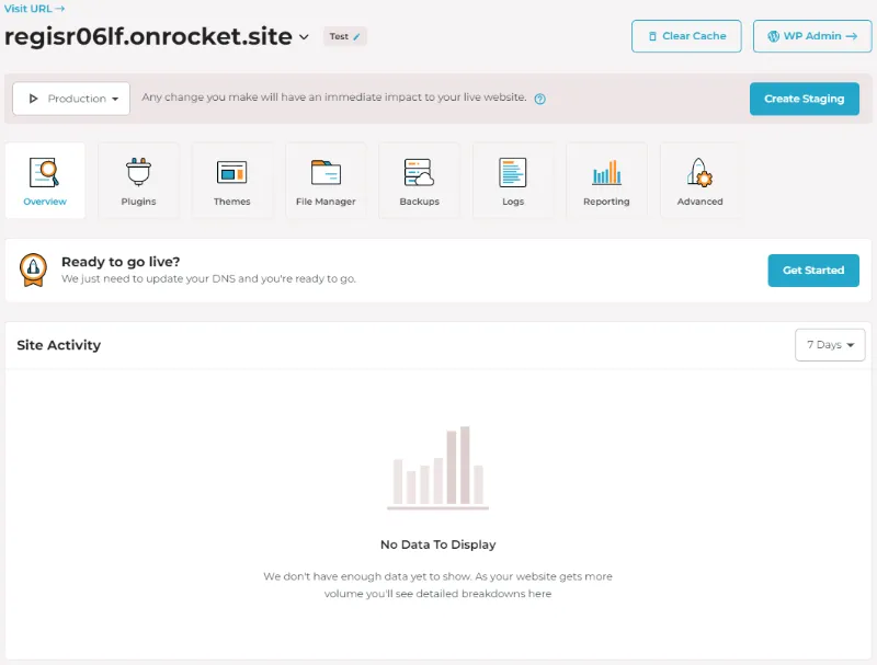 Rocket.Net Dashboard