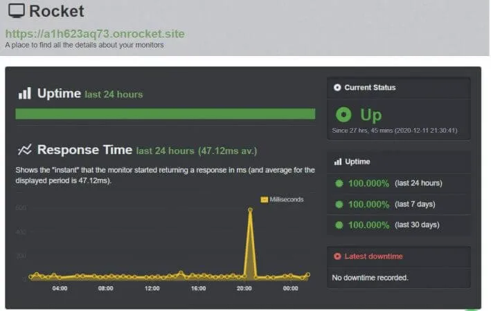 Rocket.net Uptime