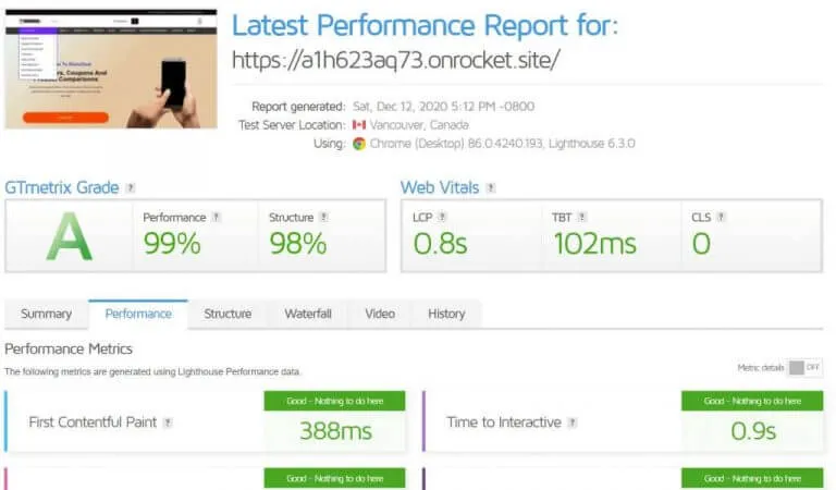 Rocket.Net Speed Test