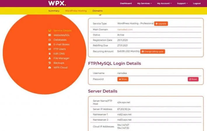 WPX Hosting Nameserver