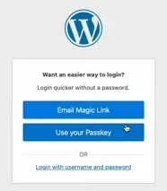 Passkey in iThemes security pro